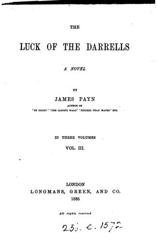 Cover for the luck of the darrells