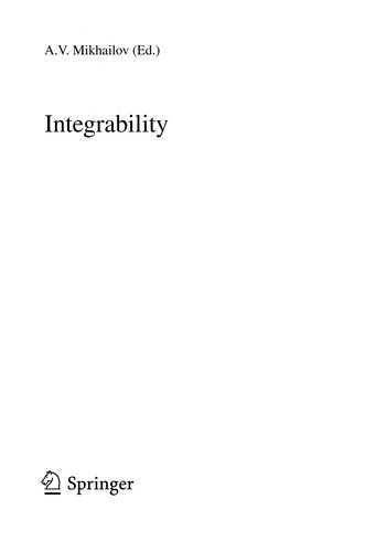 Cover for Integrability