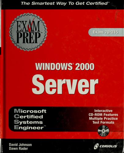 Cover for MCSE Windows 2000 server exam prep