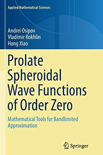 Cover for Prolate Spheroidal Wave Functions of Order Zero