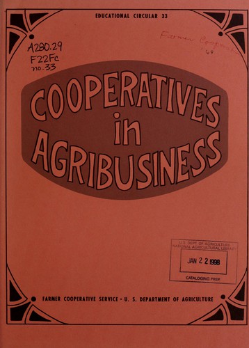 Cover for Cooperatives in agribusiness