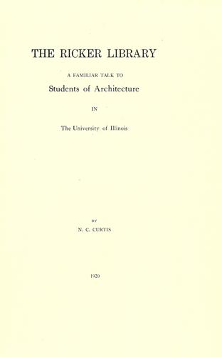 Cover for The Ricker library