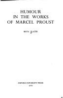Cover for Humour in the works of Marcel Proust
