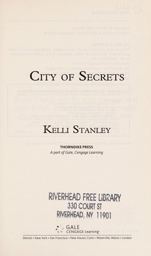 Cover for City of secrets