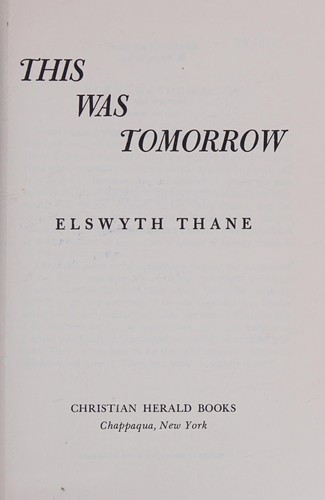 Cover for This Was Tomorrow