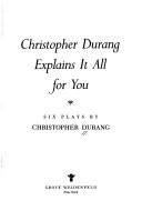 Cover for Christopher Durang explains it all for you