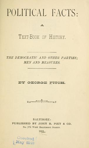 Cover for Political facts