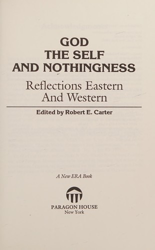 Cover for God, the self, and nothingness