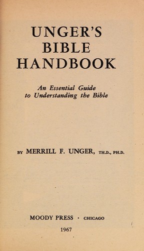 Cover for Ungers Bible Handbook