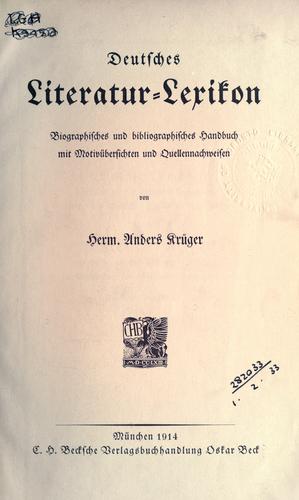 Cover for Deutsches Literatur-Lexikon