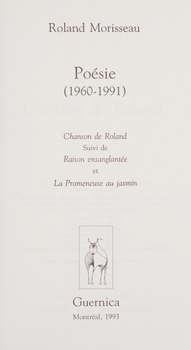 Cover for Poesies