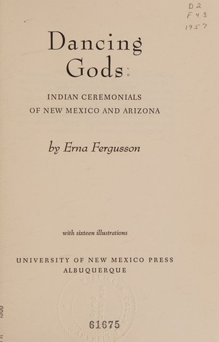 Cover for Dancing gods