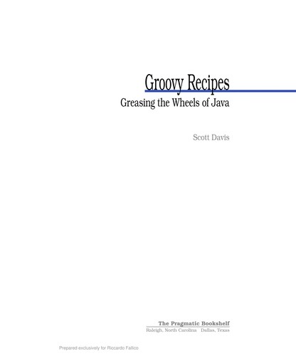 Cover for Groovy Recipes