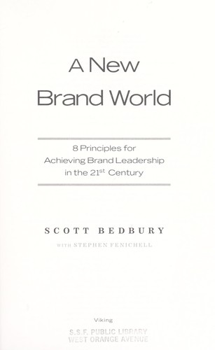Cover for A new brand world