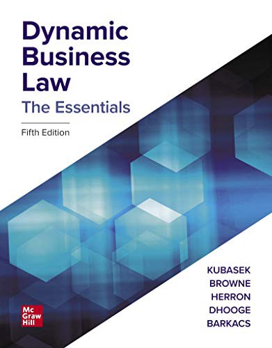 Cover for Dynamic Business Law