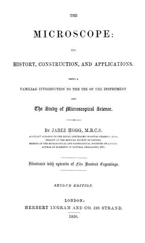Cover for The microscope