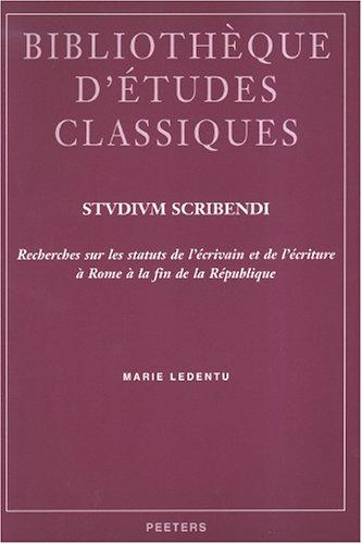 Cover for Studium Scribendi