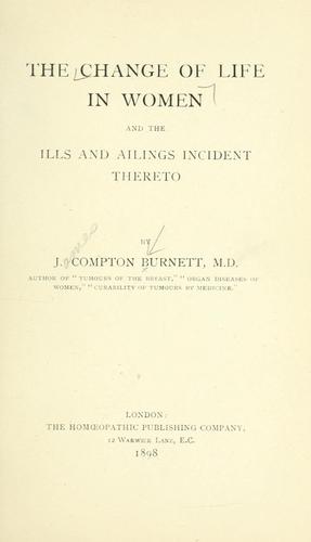 Cover for change of life in women and the ills and ailings incident thereto