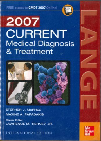 Cover for Current Medical Diagnosis and Treatment 2007