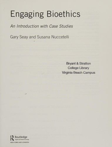 Cover for Engaging Bioethics