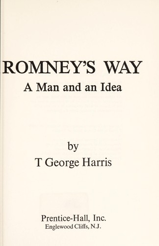 Cover for Romney's way