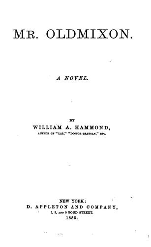 Cover for Mr. Oldmixon: A Novel