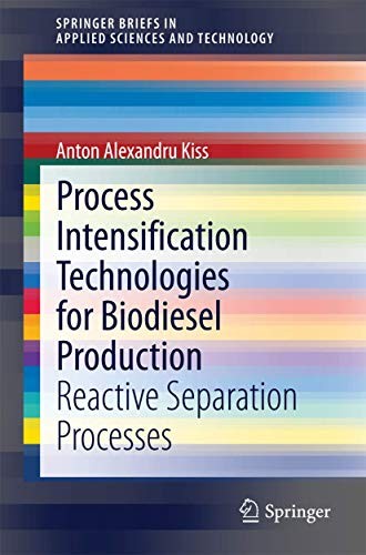 Cover for Process Intensification Technologies for Biodiesel Production