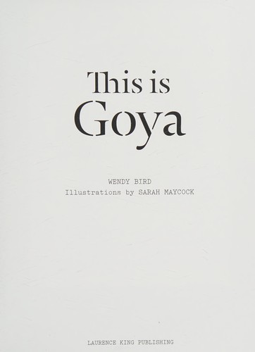 Cover for This Is Goya