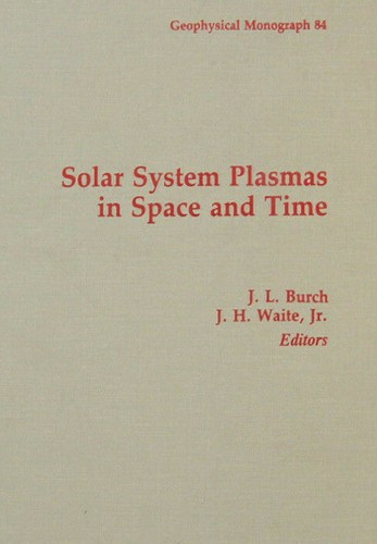 Cover for Solar system plasmas in space and time