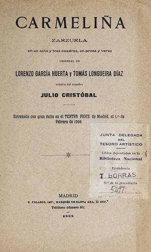 Cover for Carmeliña