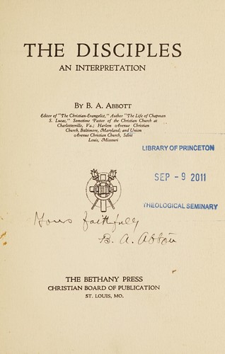 Cover for The Disciples
