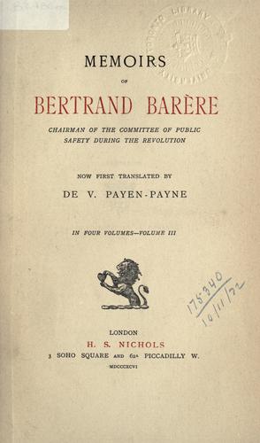 Cover for Memoirs
