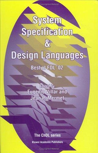 Cover for System Specification and Design Languages