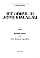 Cover for Studies in John Malalas