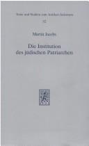Cover for Die Institution des jüdischen Patriarchen