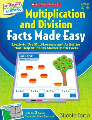 Cover for Interactive Whiteboard Activities Multiplication and Division Facts Made Easy
