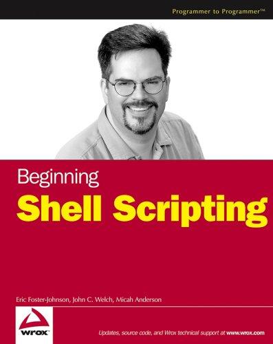 Cover for Beginning shell scripting