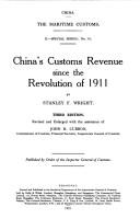 Cover for China's customs revenue since the revolution of 1911
