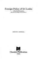 Cover for Foreign policy of Sri Lanka