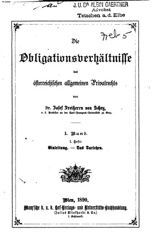 Cover for Die Obligationsverhältnisse des österreichischen Allgemeinen Privatrechts