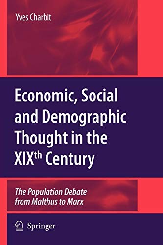 Cover for Economic, Social and Demographic Thought in the XIXth Century