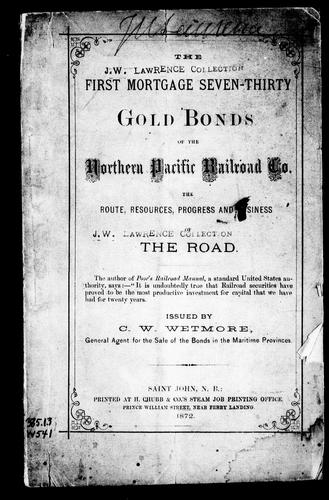 Cover for The first mortgage seven-thirty gold bonds of the Northern Pacific Railroad Co.