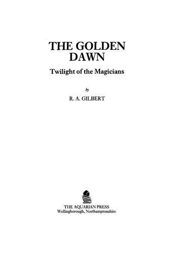 Cover for The golden dawn