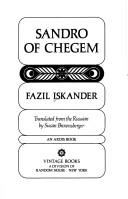 Cover for Sandro of Chegem
