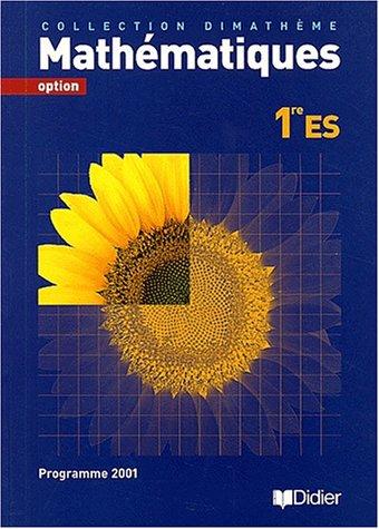 Cover for Manuel élève 1ère ES 