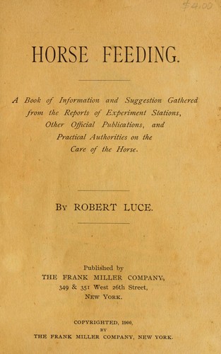 Cover for Horse feeding