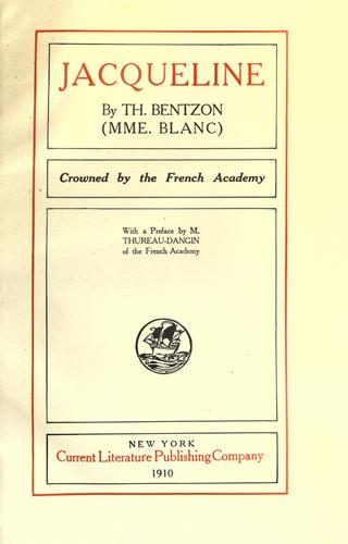 Cover for Jacqueline