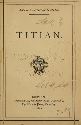 Cover for Titian