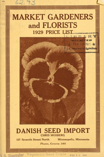 Cover for Market gardeners and florists