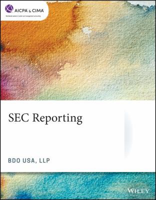Cover for SEC Reporting